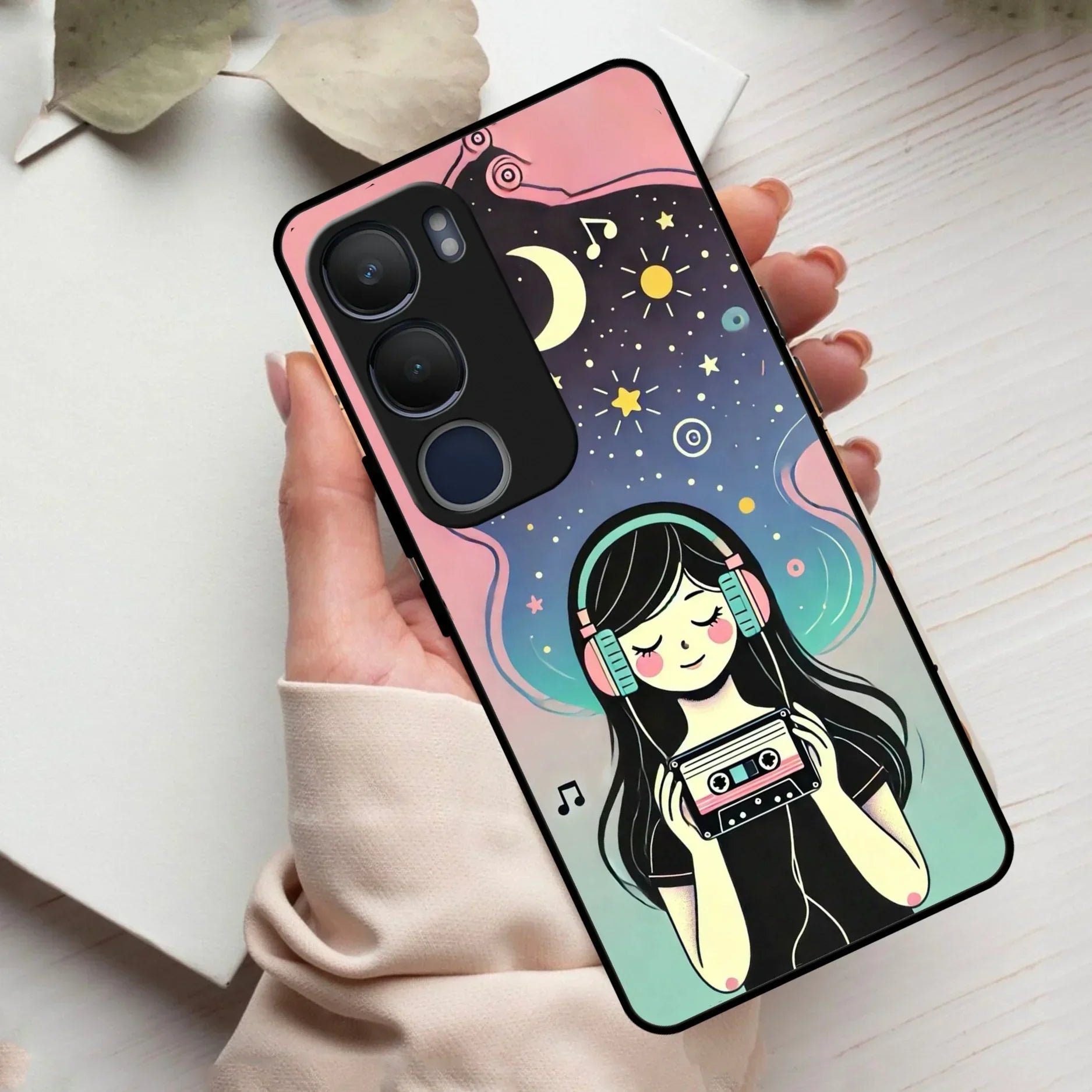 Luna Glass Case Cover For Vivo - ShopOnCliQ