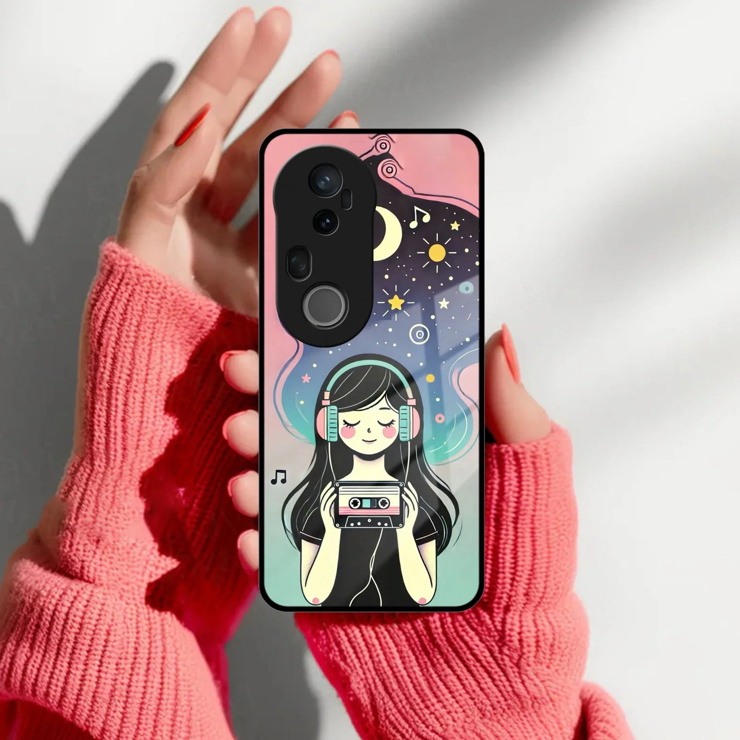 Luna Glass Case Cover For Vivo - ShopOnCliQ