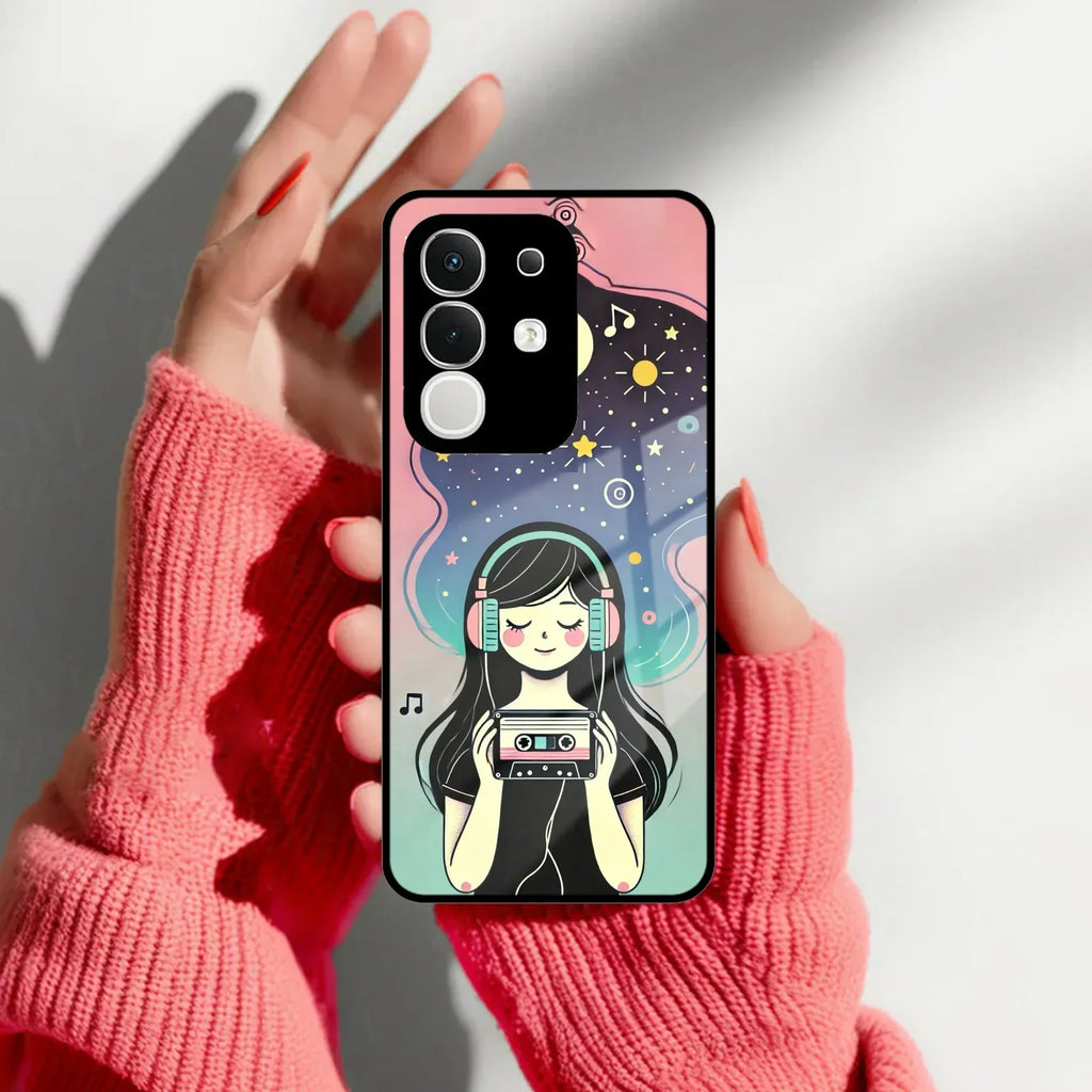 Luna Glass Case Cover For Vivo - ShopOnCliQ