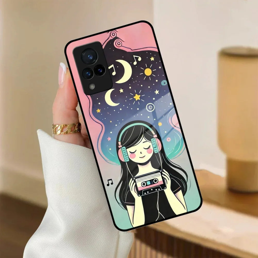 Luna Glass Case Cover For Vivo - ShopOnCliQ