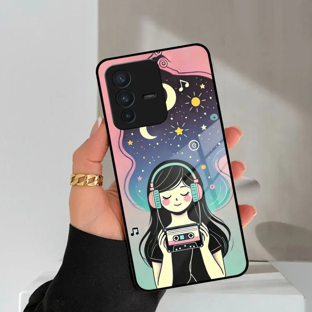Luna Glass Case Cover For Vivo - ShopOnCliQ
