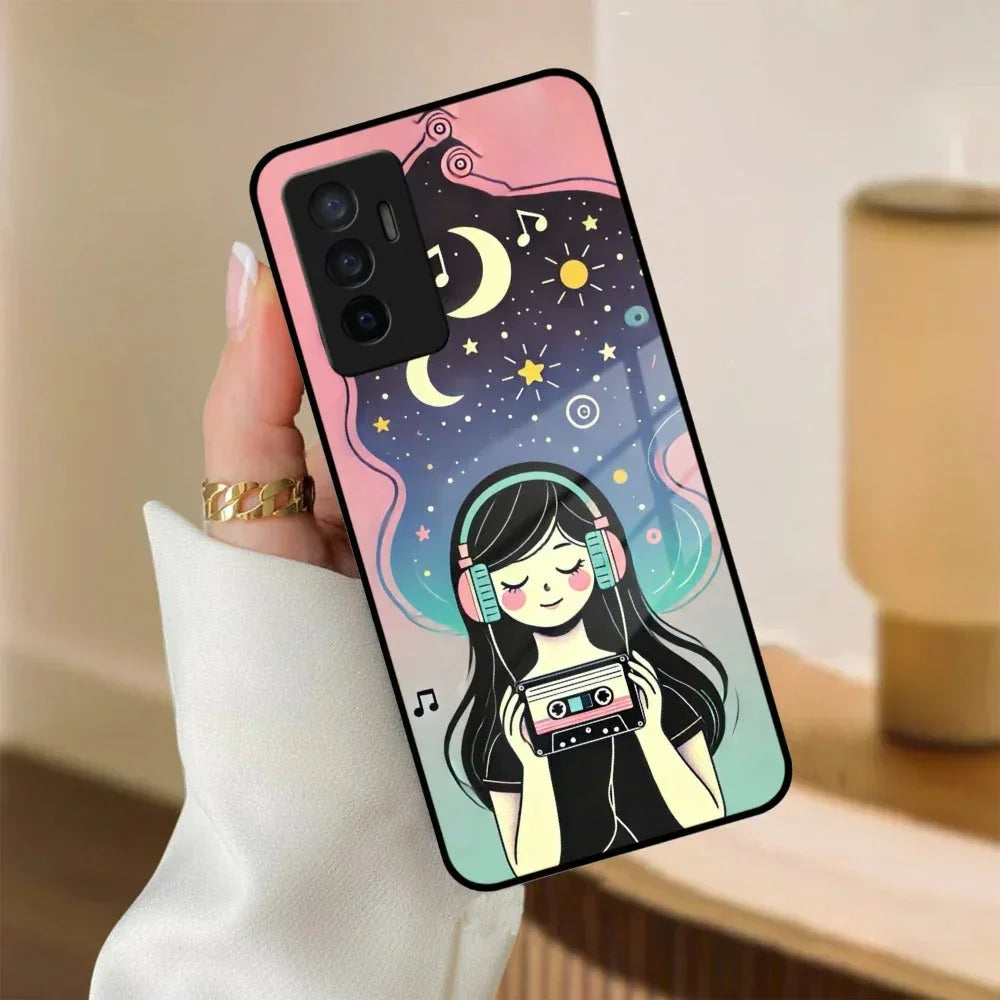 Luna Glass Case Cover For iQOO - ShopOnCliQ