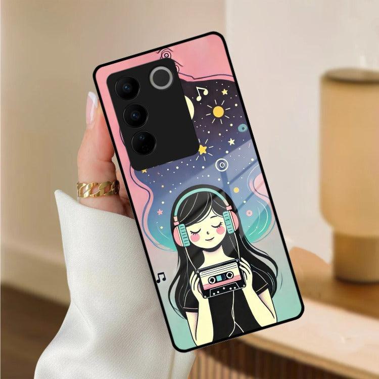 Luna Glass Case Cover For Vivo - ShopOnCliQ