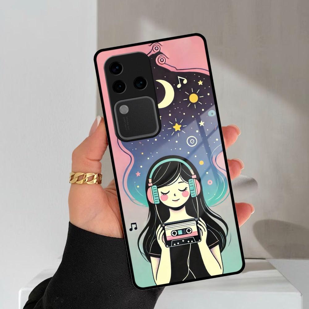 Luna Glass Case Cover For iQOO