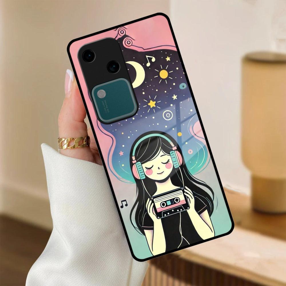 Luna Glass Case Cover For Vivo - ShopOnCliQ