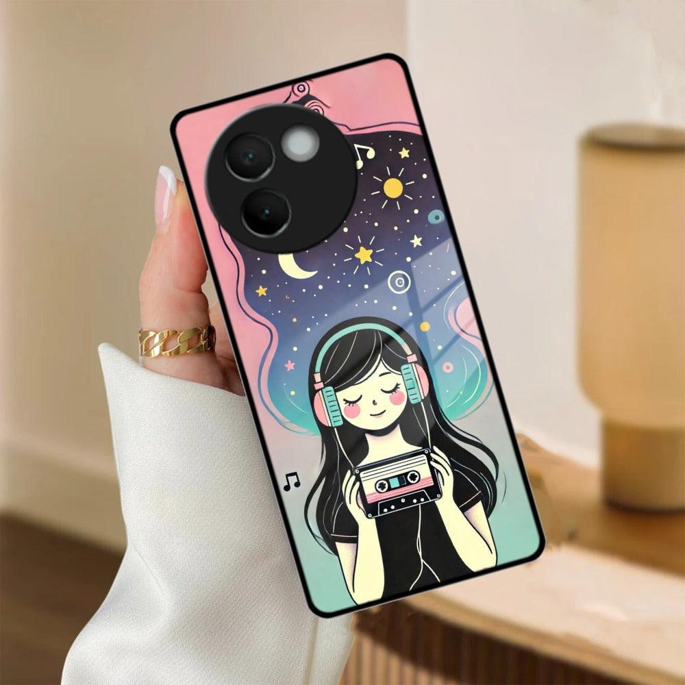 Luna Glass Case Cover For Vivo - ShopOnCliQ