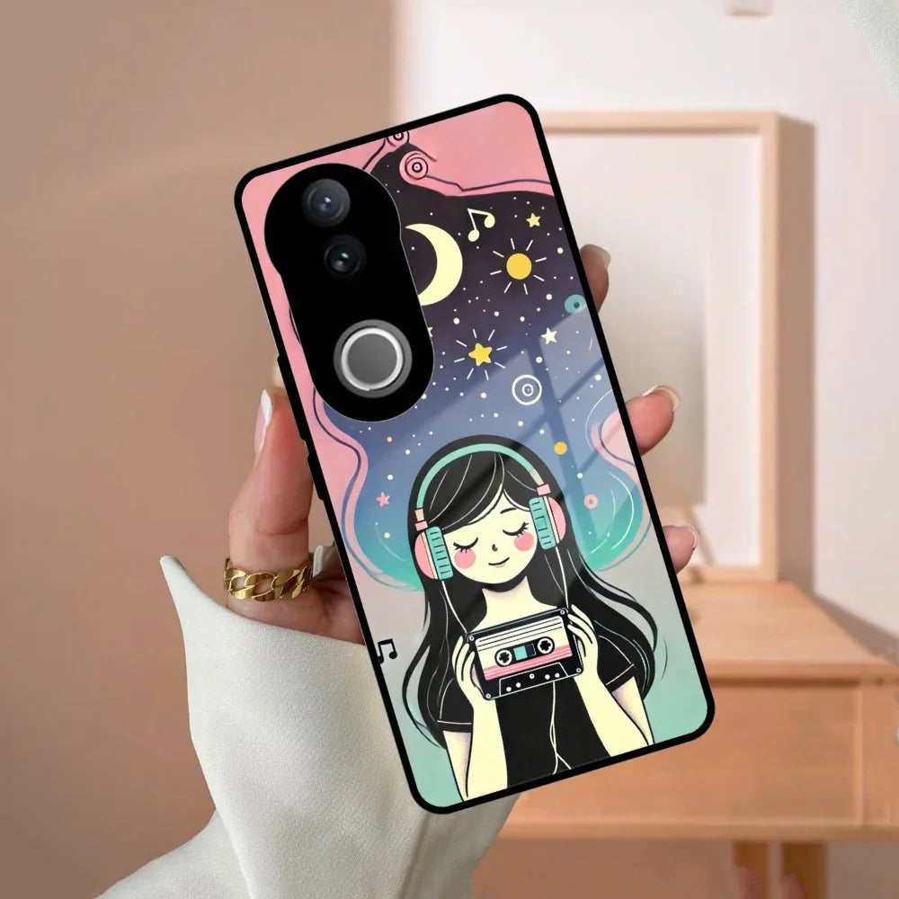 Luna Glass Case Cover For Vivo - ShopOnCliQ