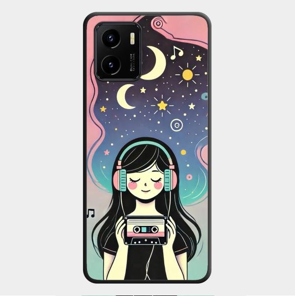 Luna Glass Case Cover For Vivo Y01