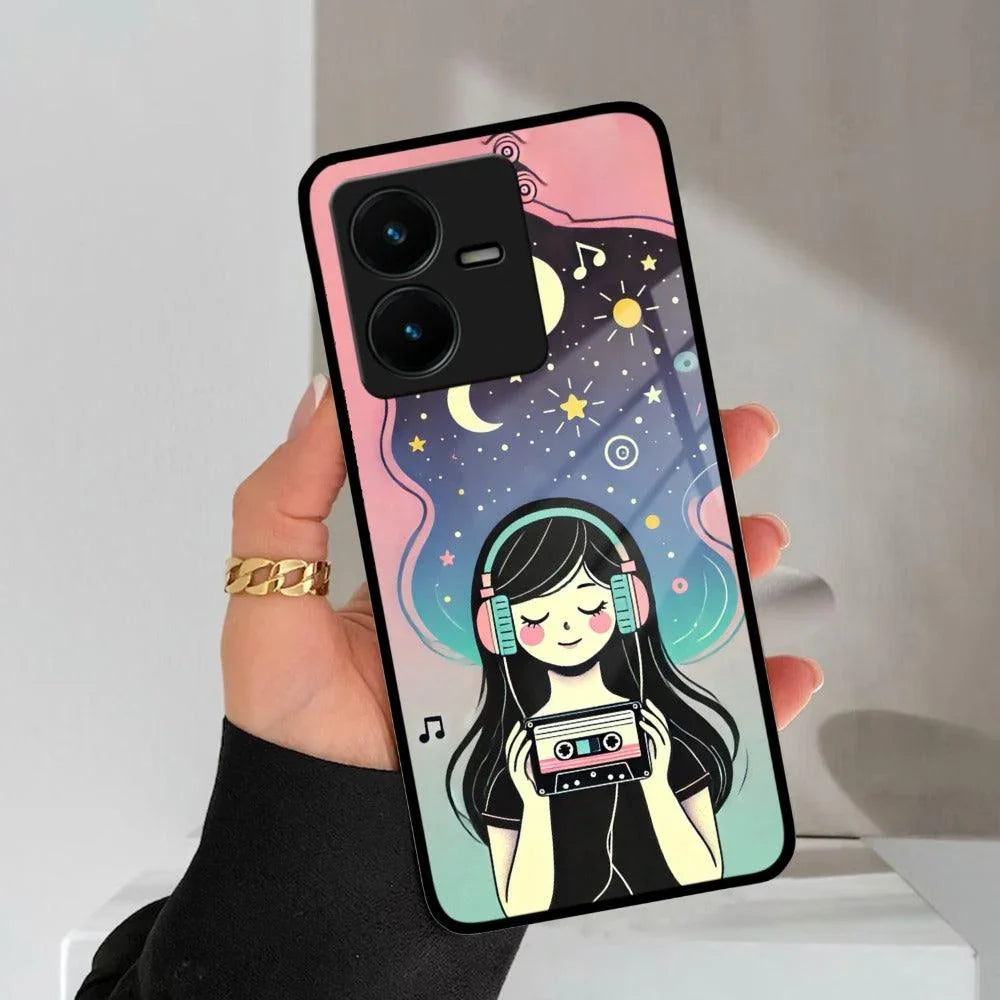 Luna Glass Case Cover For Vivo - ShopOnCliQ