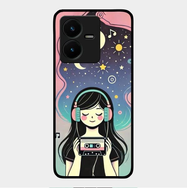 Luna Glass Case Cover For Vivo Y22