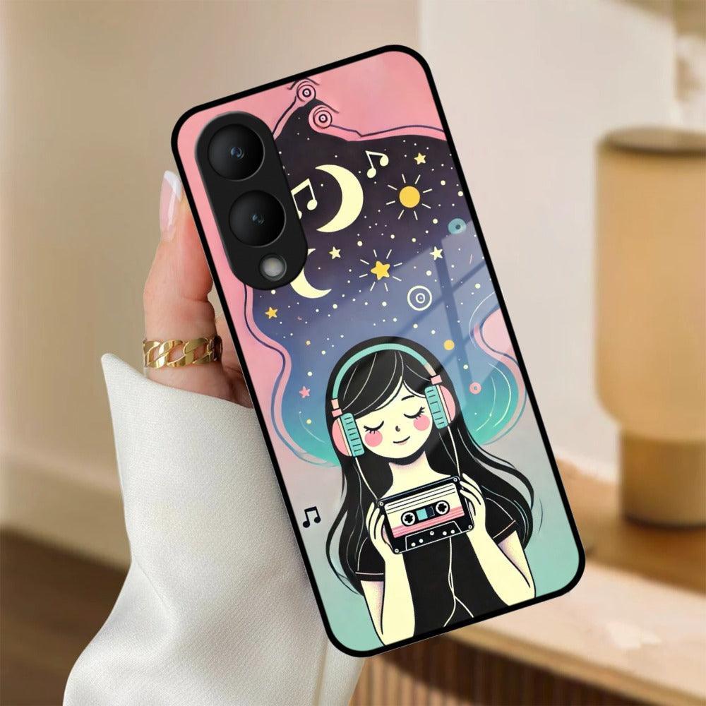 Luna Glass Case Cover For Vivo - ShopOnCliQ