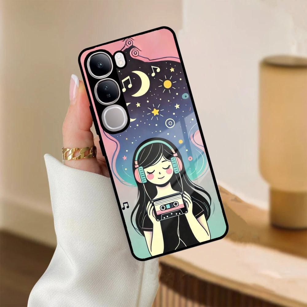 Luna Glass Case Cover For Vivo - ShopOnCliQ