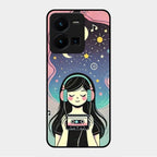 Luna Glass Case Cover For Vivo Y35