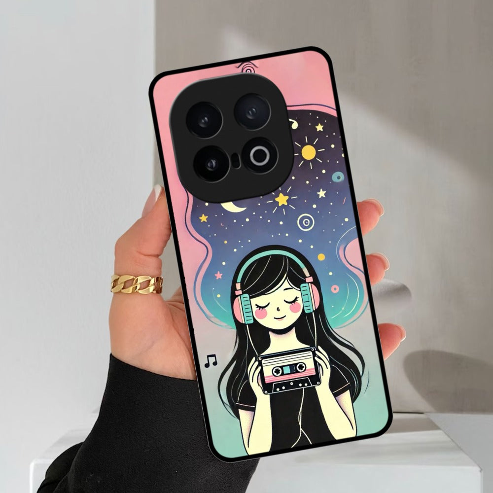 Luna Glossy Metal Case Cover For iQOO