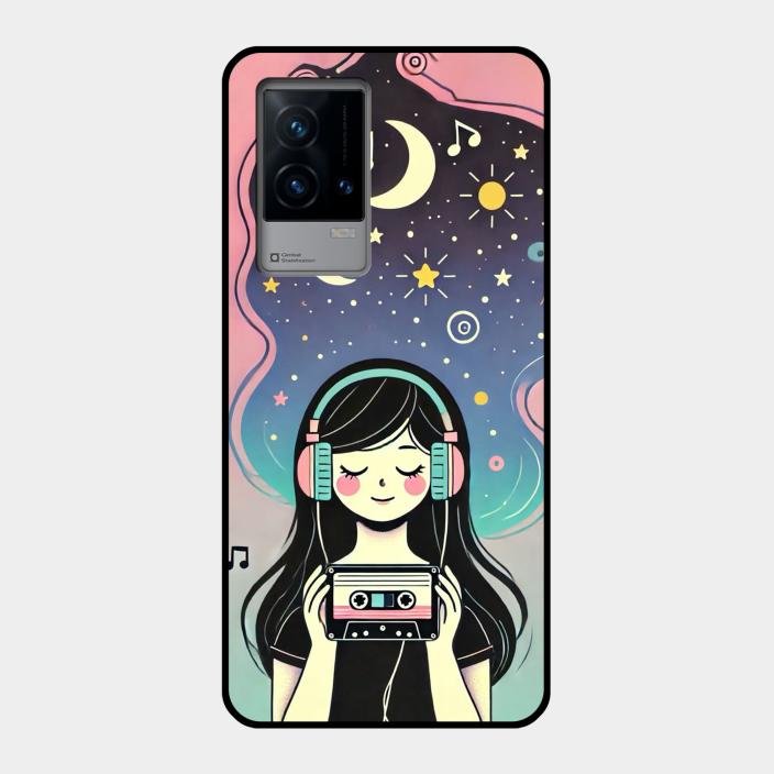 luna glossy metal case cover for Iqoo 9 5G