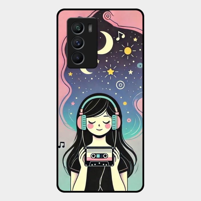 luna glossy metal case cover for Iqoo 9 Se 5G