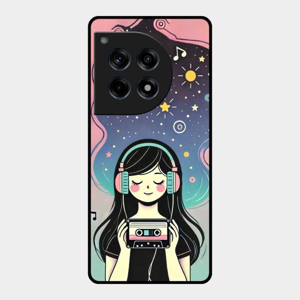 luna glossy metal case cover for Oneplus 12R 5G