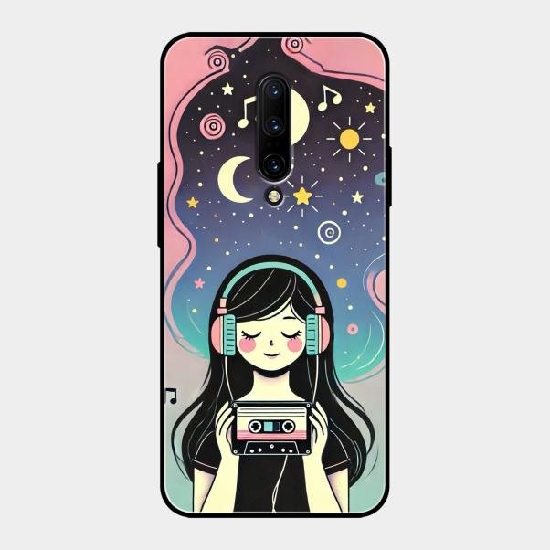 luna glossy metal case cover for Oneplus 7 Pro