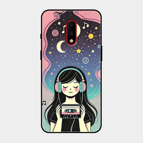luna glossy metal case cover for Oneplus 7