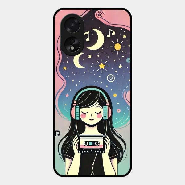 luna glossy metal case cover for Oppo A38