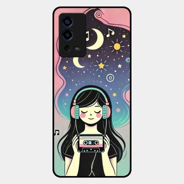 luna glossy metal case cover for Oppo A55