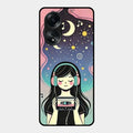 luna glossy metal case cover for Oppo A58