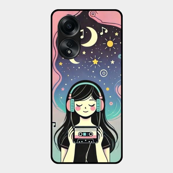 luna glossy metal case cover for Oppo A58