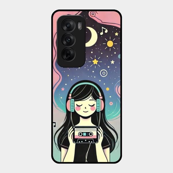 luna glossy metal case cover for Oppo Reno 12 5G