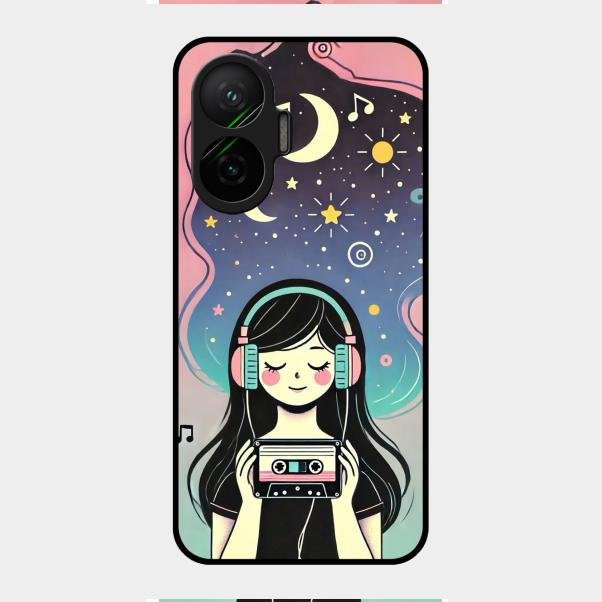 luna glossy metal case cover for Poco F7 5G