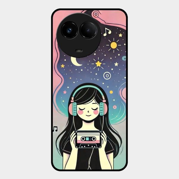 luna glossy metal case cover for Realme C67 5G