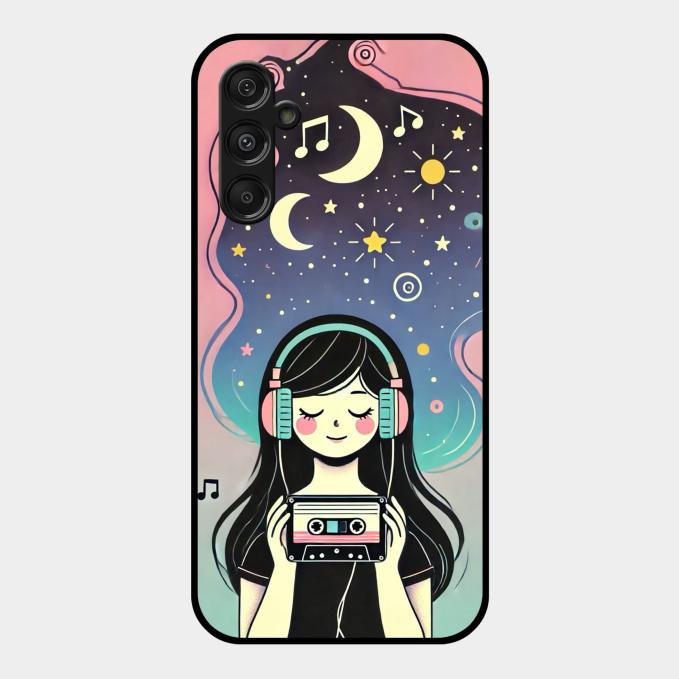 luna glossy metal case cover for Samsung Galaxy M34 5G