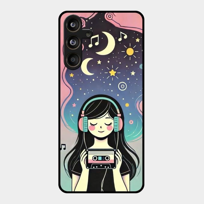 luna glossy metal case cover for Samsung Galaxy M55 5G