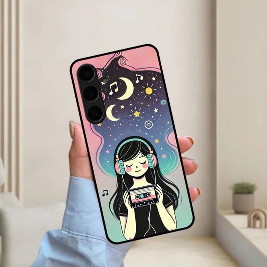 Luna Glossy Metal Case Cover For Samsung
