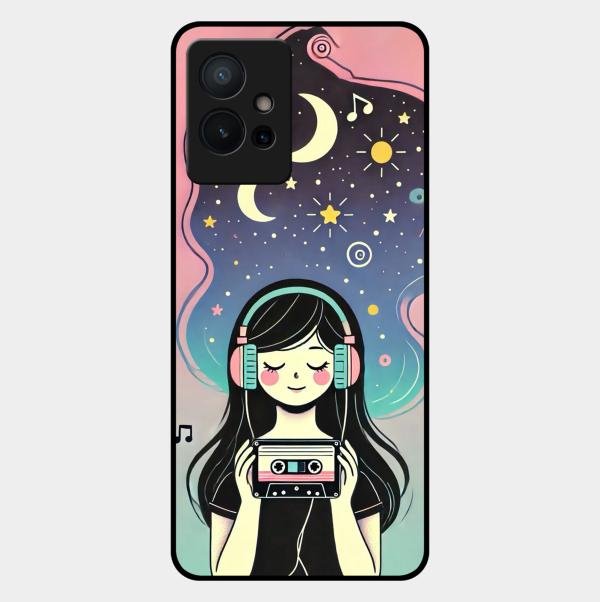 luna glossy metal case cover for Vivo T1 5G