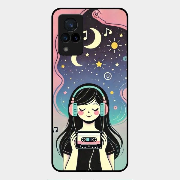 luna glossy metal case cover for Vivo V21 5G