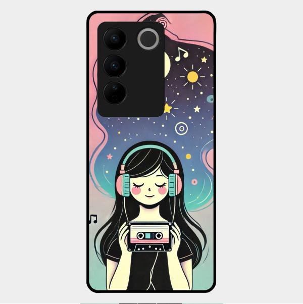 luna glossy metal case cover for Vivo V27 Pro 5G