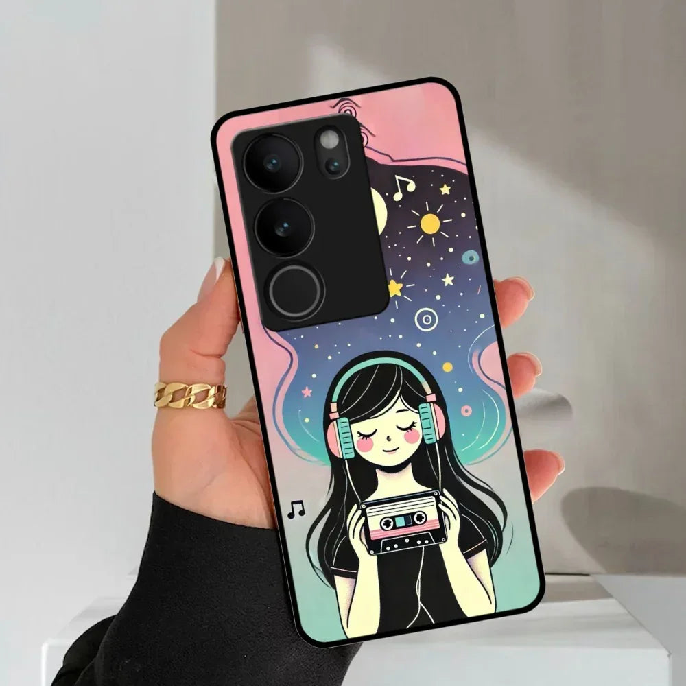 Luna Glossy Metal Case Cover For Vivo - ShopOnCliQ
