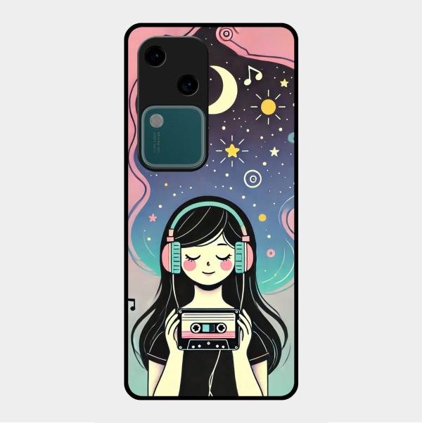 luna glossy metal case cover for Vivo V30 5G