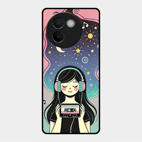 luna glossy metal case cover for Vivo V30E 5G