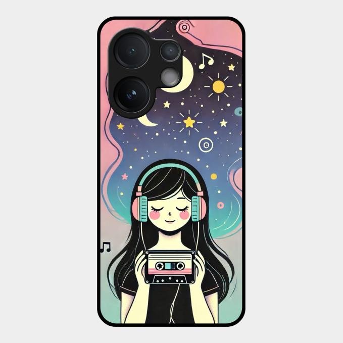 luna glossy metal case cover for Vivo V60 5G