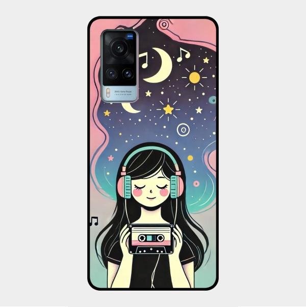luna glossy metal case cover for Vivo X60 5G