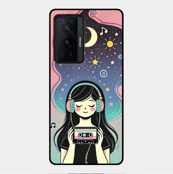 luna glossy metal case cover for Vivo X70 Pro 5G