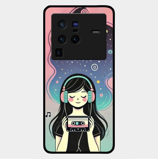 luna glossy metal case cover for Vivo X80 Pro 5G
