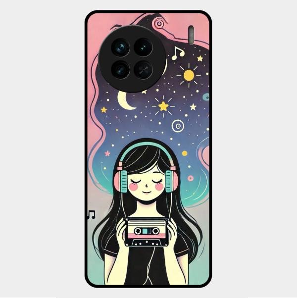 luna glossy metal case cover for Vivo X90 5G