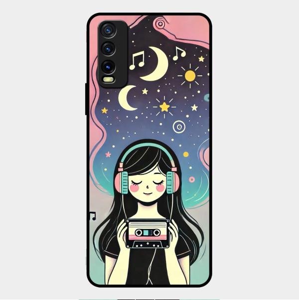 luna glossy metal case cover for Vivo Y12G