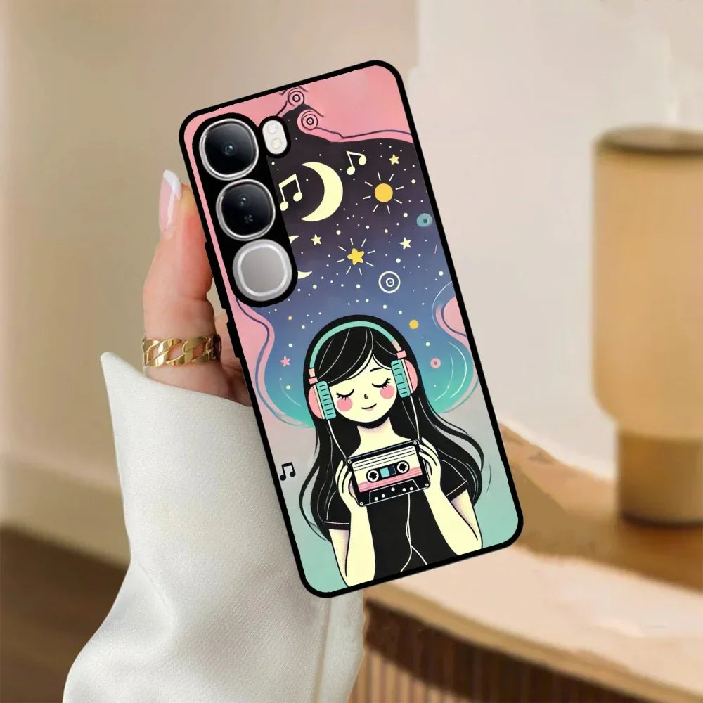 Luna Glossy Metal Case Cover For Vivo - ShopOnCliQ