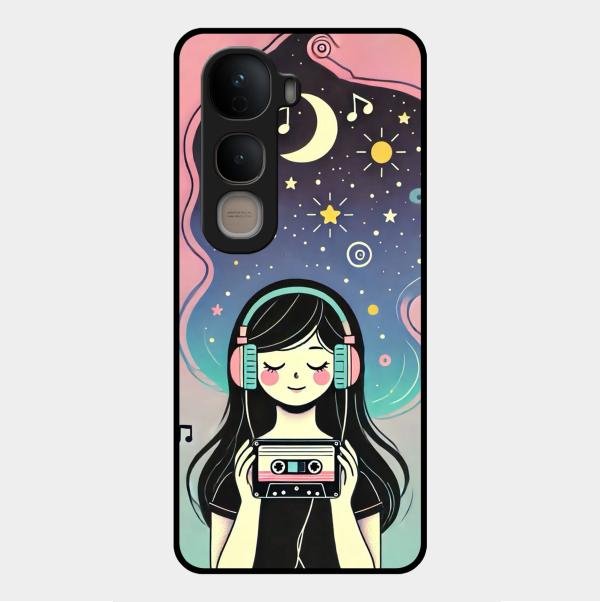 luna glossy metal case cover for Vivo Y400 5G