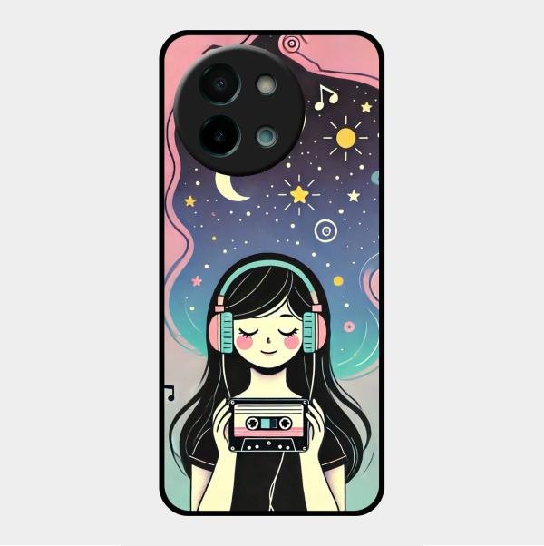 luna glossy metal case cover for Vivo Y58 5G