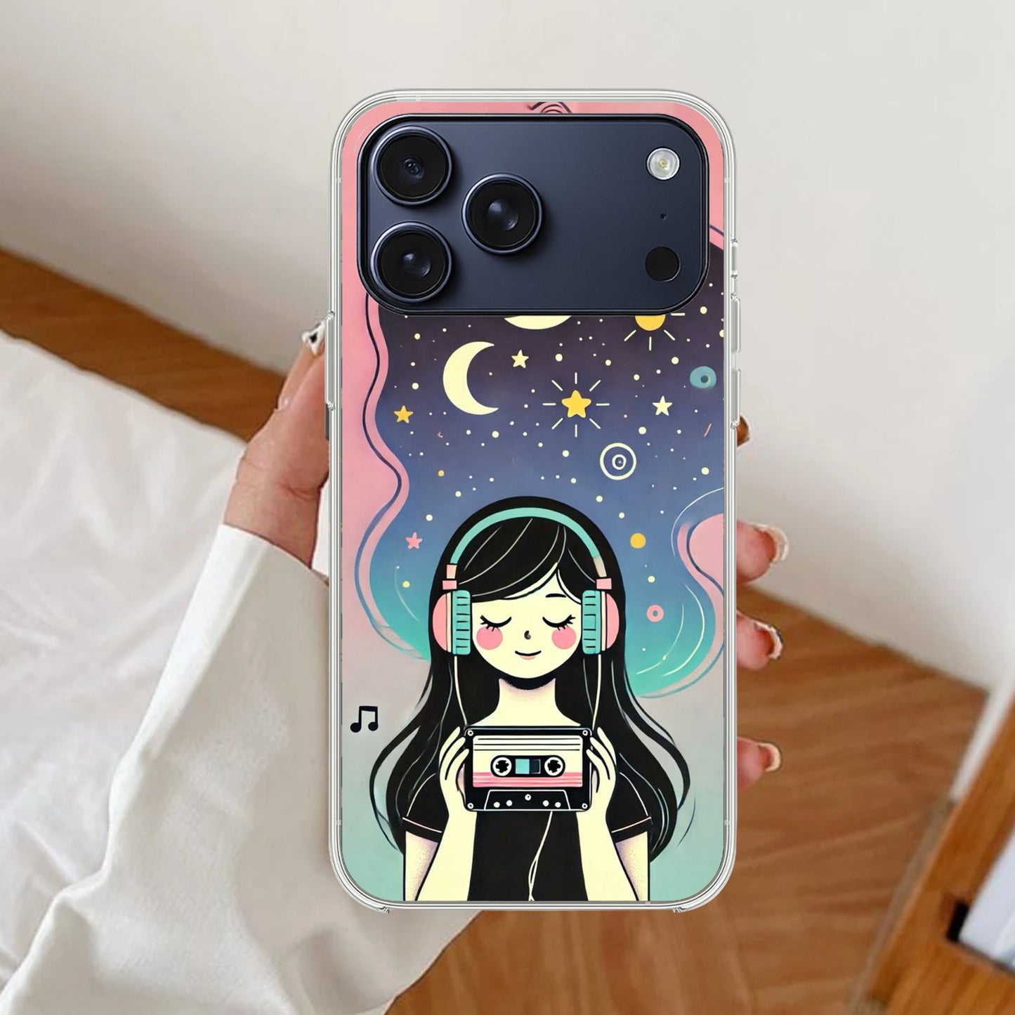 Luna Transparent Silicon Case For iPhone