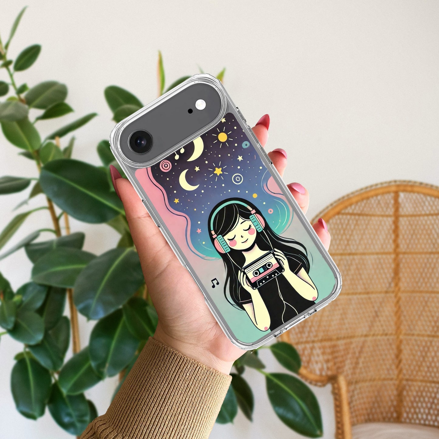 Luna Transparent Silicon Case For iPhone